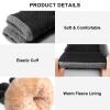 Clothirily Winter Gloves for Women Men - Over Thick Wool Fleece Liner Touchscreen Thermal Knit With Elastic Cuff Insulated for Cold Weather view 4