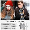 Clothirily Winter Gloves - Thick Wool Fleece Liner, Thermal Knit, Touchscreen, Elastic Cuff Insulated Gloves for Women & Men - Cold Weather view 2