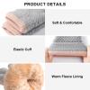 Clothirily Winter Gloves - Thick Wool Fleece Liner, Thermal Knit, Touchscreen, Elastic Cuff Insulated Gloves for Women & Men - Cold Weather view 4
