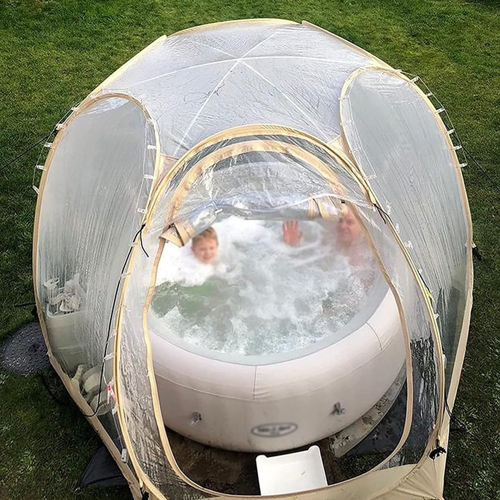 Oracra Bubble Tent Clear Greenhouse Garden Dome Igloo, Instant Bubble Tent Gazebo for Backyard, Canopy Event Tent Screen House for Party, Picnics, Date Night(360x360x220cm)