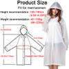 Rain Ponchos for Adults(2 White) + Kids(1 Blue+1 Pink), 4 Pack Reusable Raincoats with Hood for Emergency, Family Disney World, Travel view 3