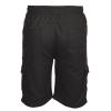 Ctreela Men's Drawstring Cargo Shorts Summer Casual Bermuda Shorts with Pocket Plus Size Outdoor Short Sweatpants S-5XL Black view 3