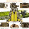 NEW VIEW Hunting Backpack for Men 80L, Camo Bag for Deer, Elk, Waterproof Daypack with Rain Cover & Frame view 4
