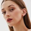 14K Gold Stud Hoop Earrings Set for Women 925 Sterling Silver Cartilage Earrings Hypoallergenic Small Cubic Zirconia Stud Hoop Earrings, 3 Pairs view 2