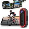 BEUDUOQI Bike Camera with Tail Light 1080P Bikes Rear View Camera - Can be Iinterconnected with Phones,Waterproof-150 Wide Angle Handlebar Bicycle Mirror Camera for Mountain Road Bike E-Bikes