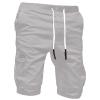 Ctreela Men's Drawstring Cargo Shorts Summer Casual Bermuda Shorts with Pocket Plus Size Outdoor Short Sweatpants S-5XL White view 4