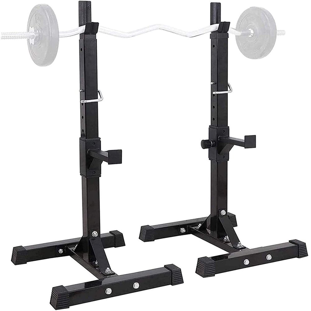 FENOKD Squat Rack,Adjustable Dumbbell Stand,Rack Gym Squat Stand,Bench Press Weight Stand,For Indoor Gym Fitness Training,Max.Load 250 Kg
