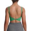Aoxjox Women's Workout Sports Bras Fitness Yoga Crop Tank Metamorph Twist Back Cami (Bottle Green, X-Large) view 1