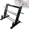 FENOKD Multifunctional Dumbbell Weights Holder, 3 Tier Barbell Storage Bracket For Indoor Home Gym Accessories, Safe And Secure Barbell Bar view 1