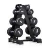 FENOKD Dumbbell Rack Weight Rack, Steel Tripod Collapsible Load-Bearing 200Kg Not Loose 3/6 Layer Suitable For Home Gym, 2 Sizes (Black 42X42.5X54Cm) view 1