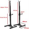 FENOKD Adjustable Squat Rack,Multifunction Squat Rack,For Barbell Solid Steel Multifunction Sturdy Durable Heavy Duty Power Weight Support,200Kg Max Load view 2