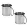 Stainless Steel Camping Cup with Foldable Handle, Portable Outdoor Water Cup, Travel Coffee Mug and Cup, Multifunctionla Metal Mug for Travel Camping Hiking Outdoor Activities(350ml) view 1