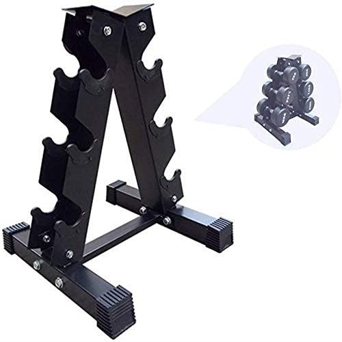 FENOKD Dumbbell Squat Rack- Dumbbell Storage Rack Gym Exercise Arm Household Fixed Dumbbell Weight Rack Gym Dumbbell Storage Display Bracket (Black 3)