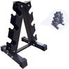 FENOKD Dumbbell Squat Rack- Dumbbell Storage Rack Gym Exercise Arm Household Fixed Dumbbell Weight Rack Gym Dumbbell Storage Display Bracket (Black 3) view 1