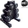 FENOKD Dumbbell Squat Rack- Dumbbell Storage Rack Gym Exercise Arm Household Fixed Dumbbell Weight Rack Gym Dumbbell Storage Display Bracket (Black 3) view 3