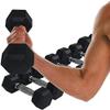 FENOKD Dumbbell Squat Rack- Dumbbell Storage Rack Gym Exercise Arm Household Fixed Dumbbell Weight Rack Gym Dumbbell Storage Display Bracket (Black 3) view 4
