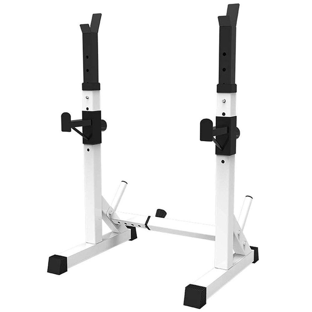 FENOKD Adjustable Squat Rack Exercise Stand, Squat Rack Stand Barbell Free Press Bench, Home Gym Dumbbell Racks Stands Adjustable