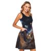 ALAZA Planet Space Solar System Women Summer Dresses Casual Sleeveless Sundress with Pockets Tank Dress S Multicoloured view 2