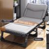 Foldable Bed with Mattress Queen Sleeping Cots for Adults with 3D Memory Headrest Portable Folding Bed Cot Lounge Chair for Beach Lawn Camping(D,190 * 75 * 30cm) view 2