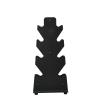 FENOKD Dumbbell Rack Weight Rack, Moving The Hand-Held Portable Tower Shape Pure Steel 4Tier Tree Stand Vertical Dumbbell Weight Rack For Home Gym Workout (Black 30X10X65Cm) view 1