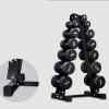 FENOKD Dumbbell Rack Weight Rack, Steel Tripod Collapsible Load-Bearing 200Kg Not Loose 3/6 Layer Suitable For Home Gym (Black 42Xx65.5X102Cm) view 3