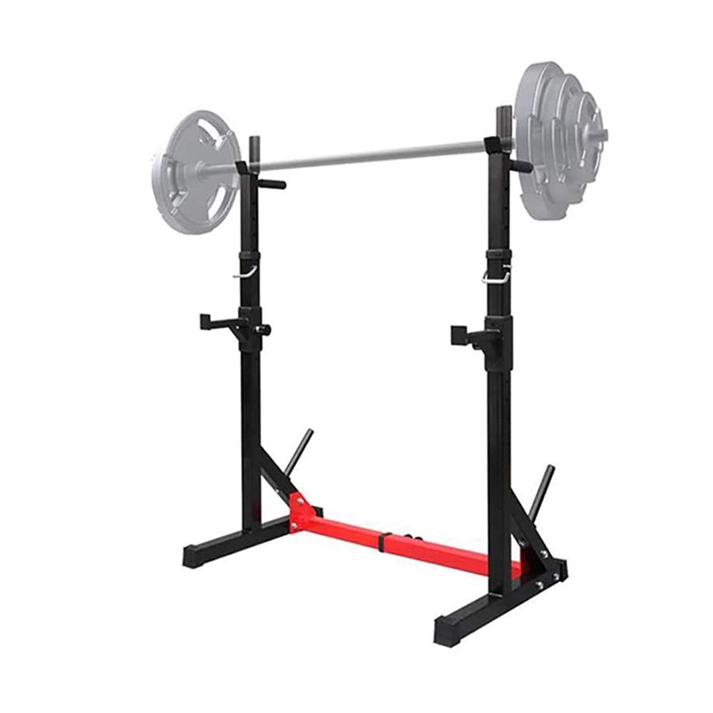 FENOKD Barbell Rack, Adjustable Squat Rack Stand Dipping Station Weight Bench Home Gym Adjustable Dumbbell Gym Equipment