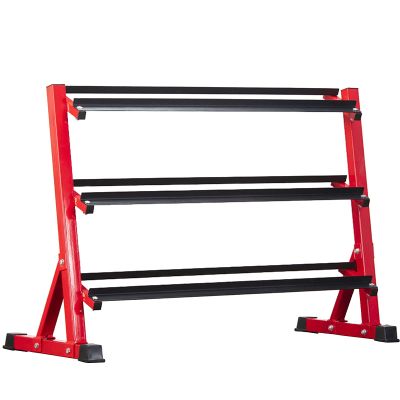 FENOKD Dumbbell Rack, Home Workout Gym Dumbbell Weight Rack Storage Stand, Heavy Duty Steel Dumbbell Holder Free Weight Stand - 2 Tier / 3 Tier (3 Tier)