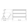 FENOKD Dumbbell Rack, Home Workout Gym Dumbbell Weight Rack Storage Stand, Heavy Duty Steel Dumbbell Holder Free Weight Stand - 2 Tier / 3 Tier (3 Tier) view 2