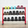 FENOKD Dumbbell Rack, Home Workout Gym Dumbbell Weight Rack Storage Stand, Heavy Duty Steel Dumbbell Holder Free Weight Stand - 2 Tier / 3 Tier (3 Tier) view 3