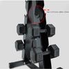 FENOKD Dumbbell Rack Weight Rack,3 Tier Solid Steel Type A Dumbbell Rack Storage Weight Tower, Home Gym Dumbbell Rack Stand, Dumbell Rack Only (Black 42.5X42X54Cm) view 4