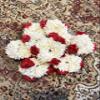 AnNafi Mogra White Gajra Rubber Band | Handmade Jasmine Bridal Hair & Hand Jewelry for Women (4, Red) view 4