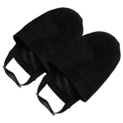 POPETPOP 1pair Bowling Shoe Covers Elastic Straps Comfortable Sliders for Smooth Performance for Men and Women Bowling Enthusiasts Black