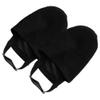POPETPOP 1pair Bowling Shoe Covers Elastic Straps Comfortable Sliders for Smooth Performance for Men and Women Bowling Enthusiasts Black view 1