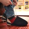 POPETPOP 1pair Bowling Shoe Covers Elastic Straps Comfortable Sliders for Smooth Performance for Men and Women Bowling Enthusiasts Black view 2