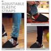 POPETPOP 1pair Bowling Shoe Covers Elastic Straps Comfortable Sliders for Smooth Performance for Men and Women Bowling Enthusiasts Black view 3