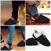 POPETPOP 1pair Bowling Shoe Covers Elastic Straps Comfortable Sliders for Smooth Performance for Men and Women Bowling Enthusiasts Black view 4