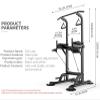 FENOKD Genral Adjustable Squat Rack,Dumbbell Racks Stands,Power Stands Barbell Adjustable Free Bench Press Weight,Home Gym Fitness,Max Load 300Kg view 2