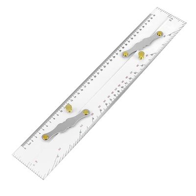 Lizusidtsy Marine Parallel Ruler Clear Scales, Mapping Points to Pull Parallel Ruler 450MM, Nautical Charts Parallel Ruler for Boat