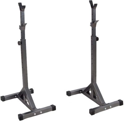 FENOKD Squat Rack,Adjustable Multifunctional Heavy Duty Squat Rack,10 Height Barbell Rack, 2 Individual Stands, Max Load 250Kg,For Home Gym