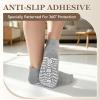 ZAKASA Non-Slip Grip Socks for Men: Grippy Socks Hospital Elderly view 2