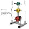 FENOKD Shelf Dumbbell Rack Dumbbell Rubber Tray Storage Rack Indoor Storage Storage Rack Barbell Plate, Austrian Bar Storage Storage Rack Barbell Austrian Bar Rack (Grey) view 3