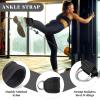 Barbell Pad Set,10 Pcs Barbell pads For Hip Thrust Squat & Lunges Support,With 2 Workout Ankle Straps, 2 Workout Gloves, 2 Gym Straps Weight Lifting, Resistance Bands,Olympic Bar Pad,Carry Bag (Black, Medium-Gloves) view 4