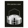 BAIZHONGJIE Portable Lightweight Outdoor Hiking Camping Picnic Water Kettle,Camping Coffee Tea Kettle,Durable Travel Kettle for Boiling Water,1L view 2