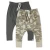 HonestBaby Multipack Honest Pants Joggers Pull on 100% Organic Cotton for Infant Baby and Toddler, Boys, Girls, Unisex, Sandstorm Camo, Newborn view 1