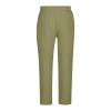 Men Linen Pants Loose Side Zipper Pants Casual Drawstring Tapered Pants Elastic Waist Lightweight Summer Lounge Pants Green view 4