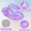 Kids Sun Hat for Girls Mesh Bucket Hat Toddler UV Protection Beach Hat Kids Foldable Fishing Hat for Girls 2-8 Years Purple view 4
