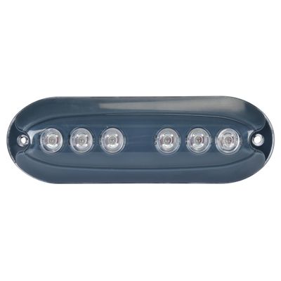 AquaIDEA Japan Made in Japan JB12W Transom Surface Mount Underwater LED Marine Light, 9-32V DC Epoxy Resin,IP68,10W, 900lm,2.8-4ft Transom Range, Underwater Marine led Light (Grey case, Cool White)