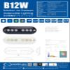 AquaIDEA Japan Made in Japan JB12W Transom Surface Mount Underwater LED Marine Light, 9-32V DC Epoxy Resin,IP68,10W, 900lm,2.8-4ft Transom Range, Underwater Marine led Light (Grey case, Cool White) view 4