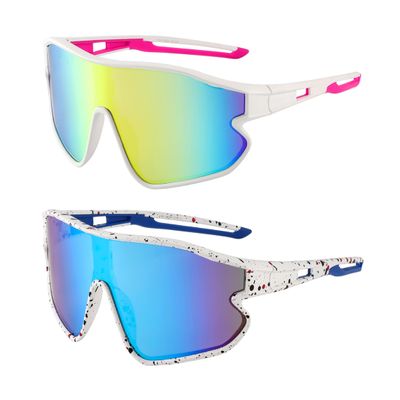 Yogo Vision Kids Sports Sunglasses Youth Lightweight Baseball UV400 Protection Sport Frame Shades for Boys Girls 2 pk
