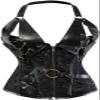 ADELCE Women 14 Steel Bone Steampunk Faux Leather Retro Steel Boned Corset Waist Cincher Bustier Shapewear Black 4XL view 1